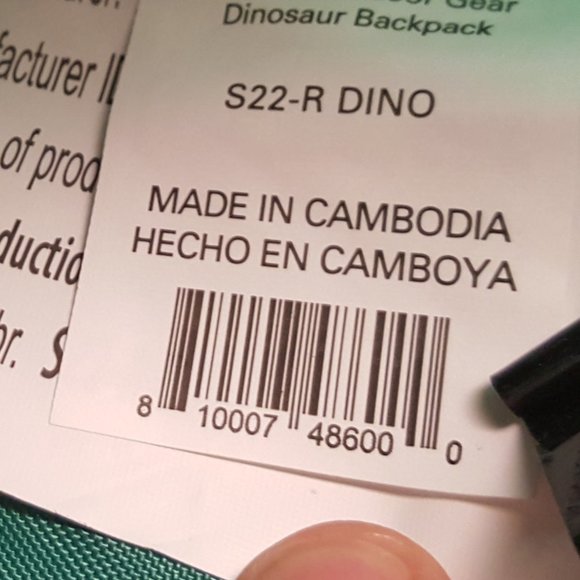 Firefly! Outdoor Gear Chip the Dinosaur Kid's Backpack Green - Picture 10 of 11